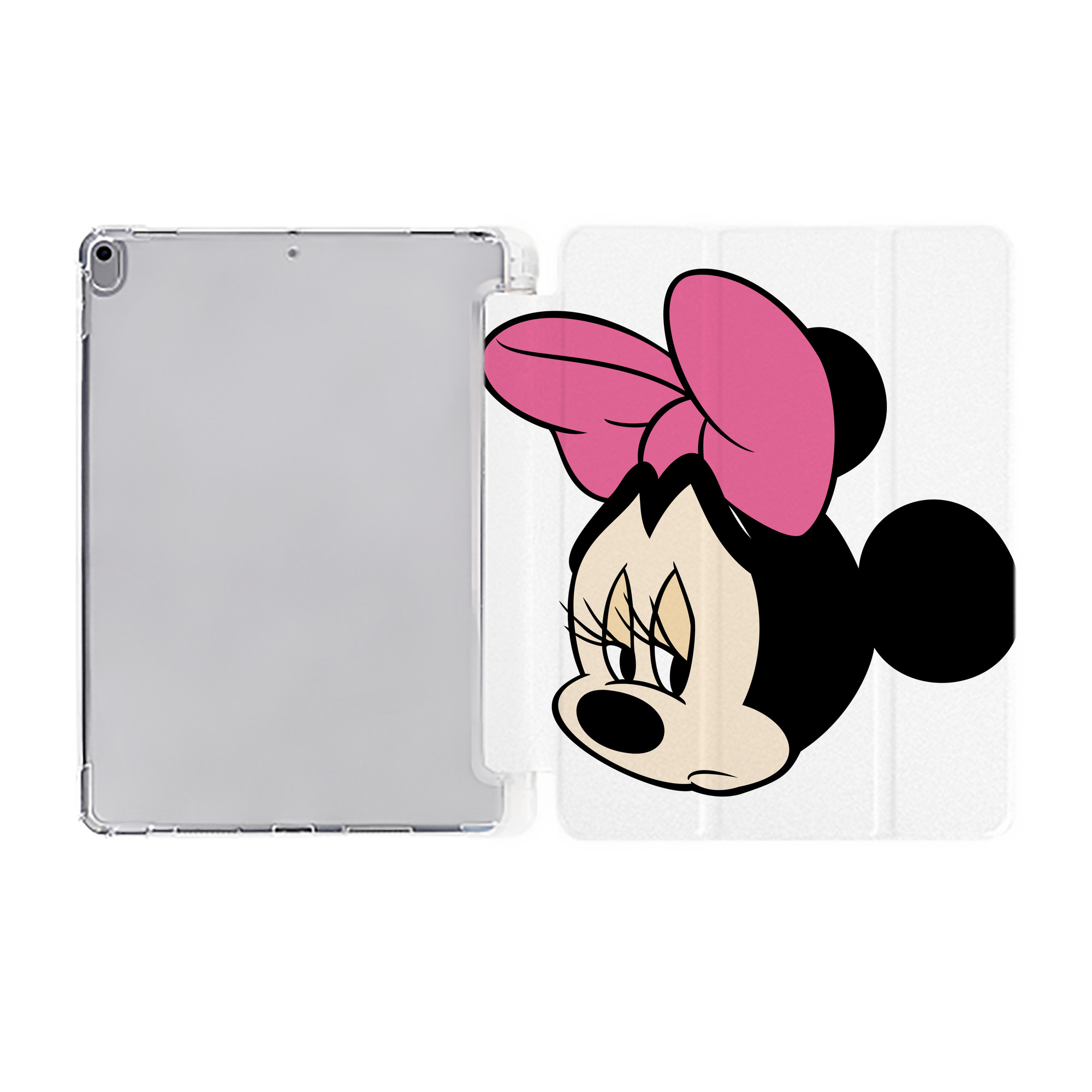 （画像用） ミッキーマウス Mickey Mouse IPad ケース ペン収納付き 三つ折りスタンド PUレザー×シリコン 対応機種9.5/10.5/10.9インチ